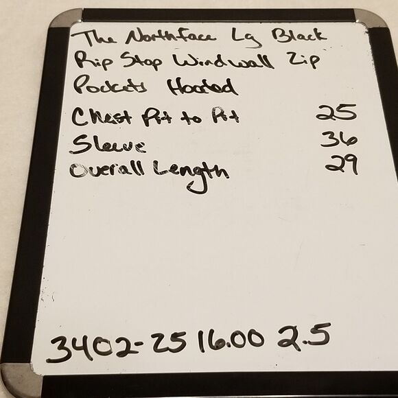 The North Face Mens Large Coat Apex Elevation Jacket Black Zip Pockets Windproof - Picture 12 of 13